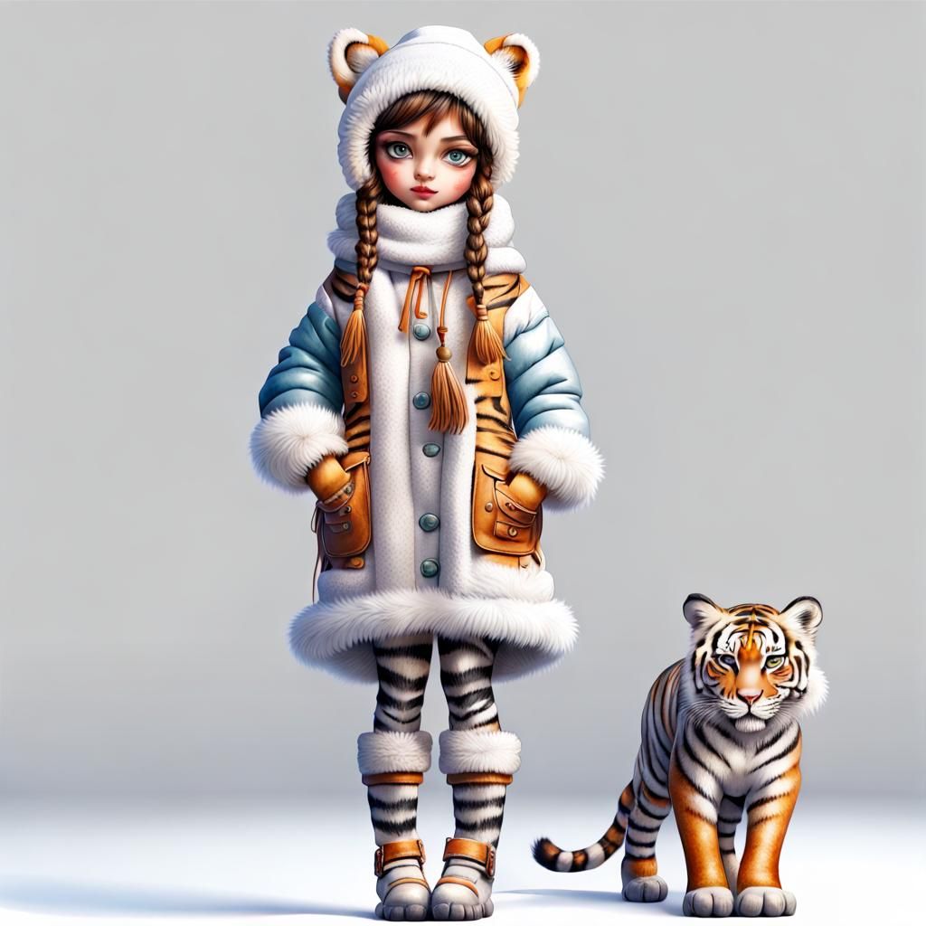  Tiger girl 🐅  by @Amjad Abz