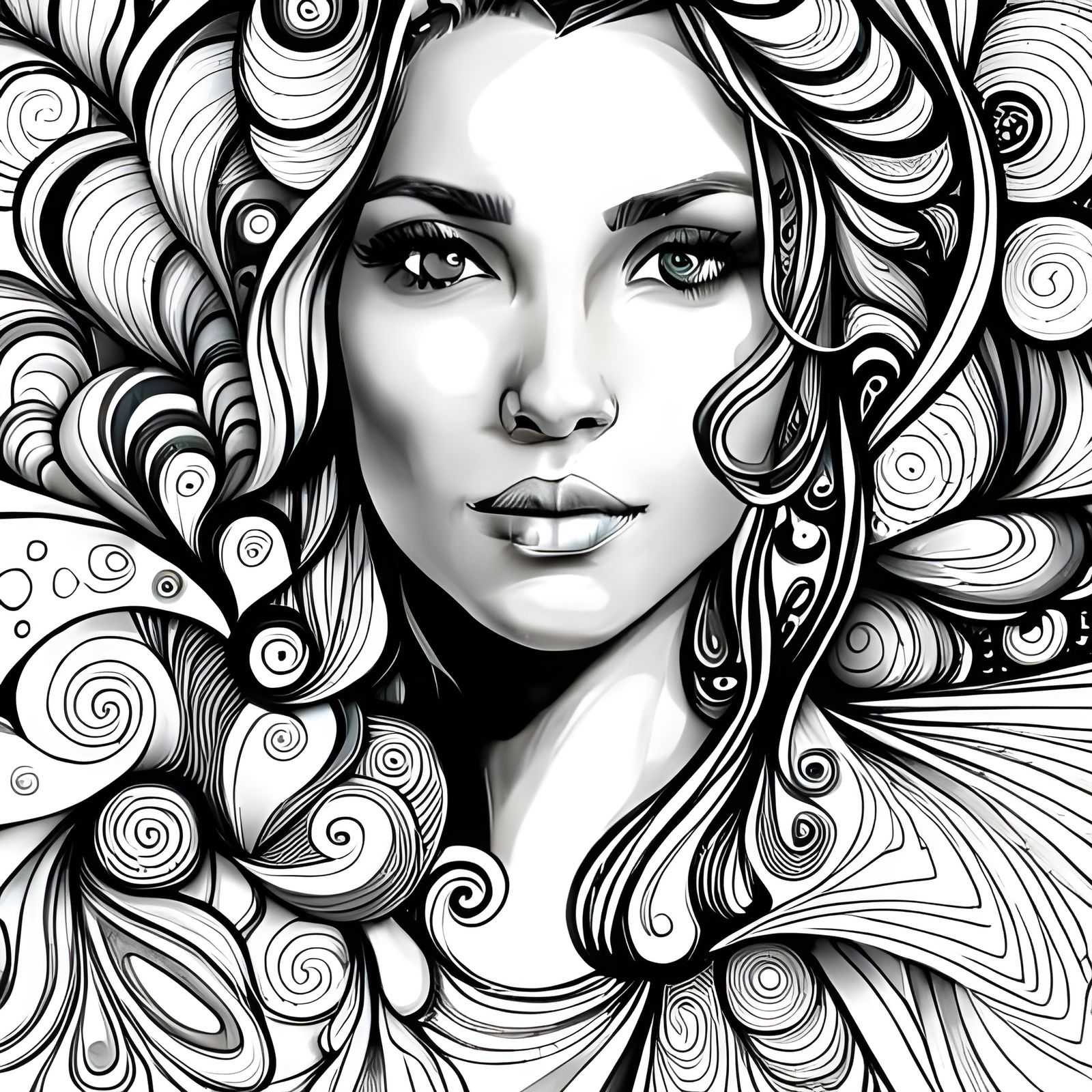 Coloring page - AI Generated Artwork - NightCafe Creator