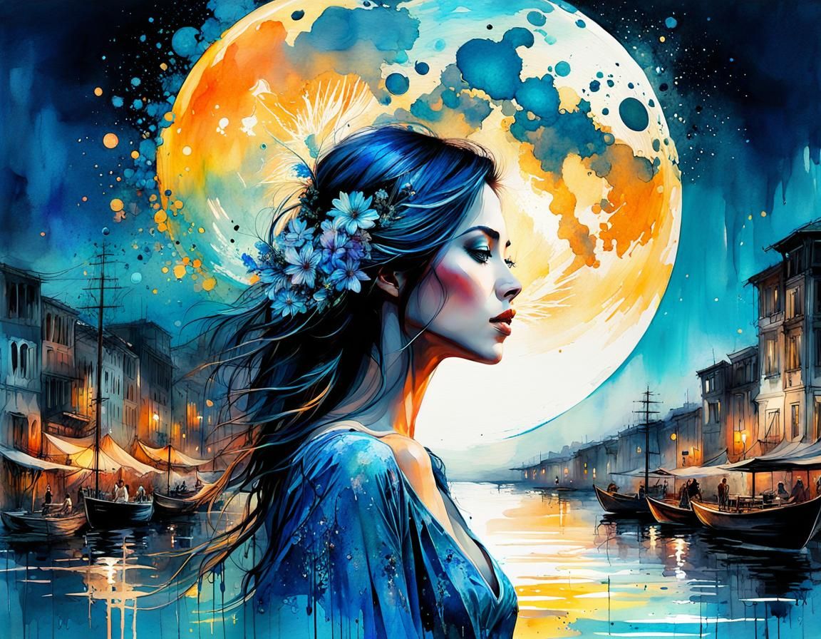 In the moonlight