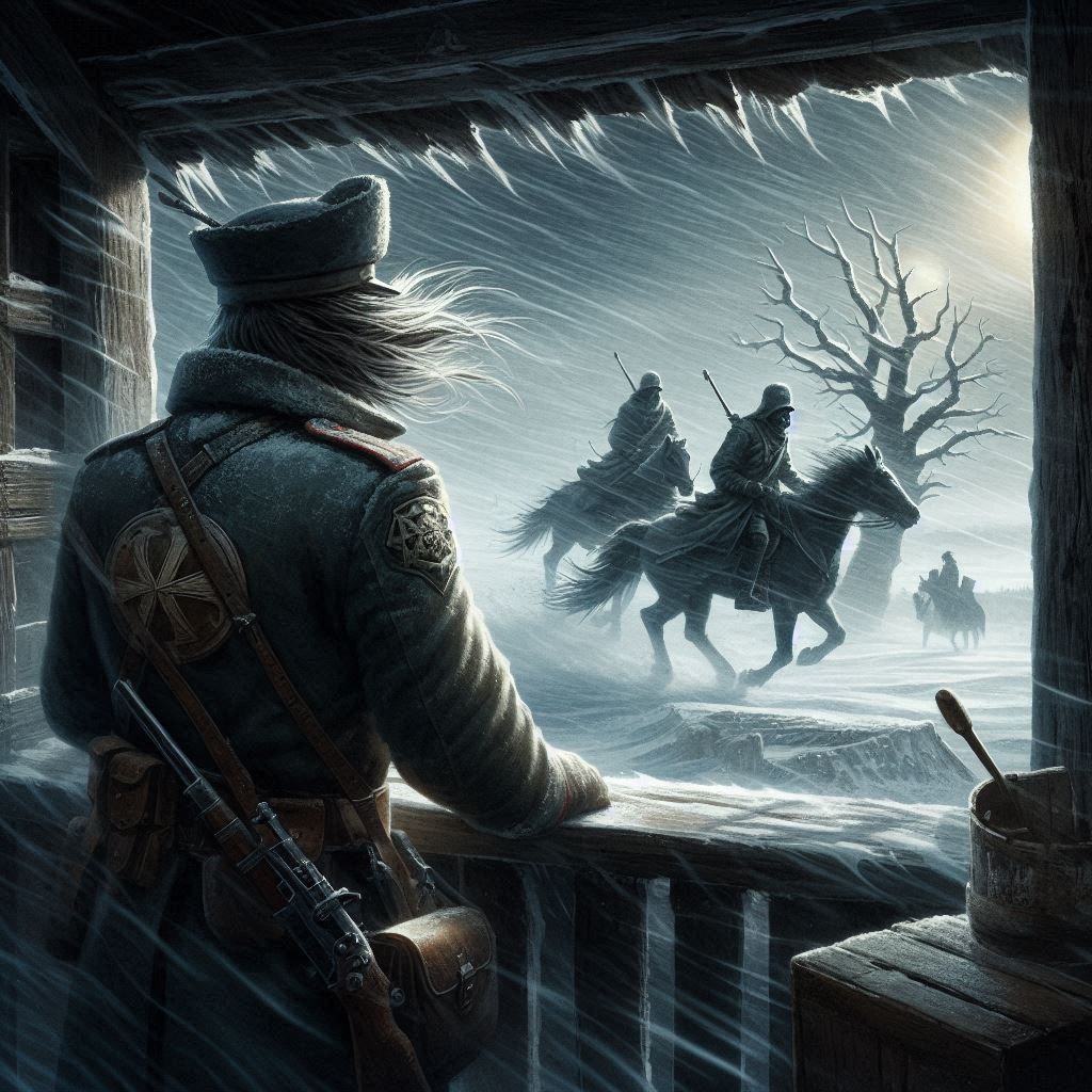 Two riders were approaching