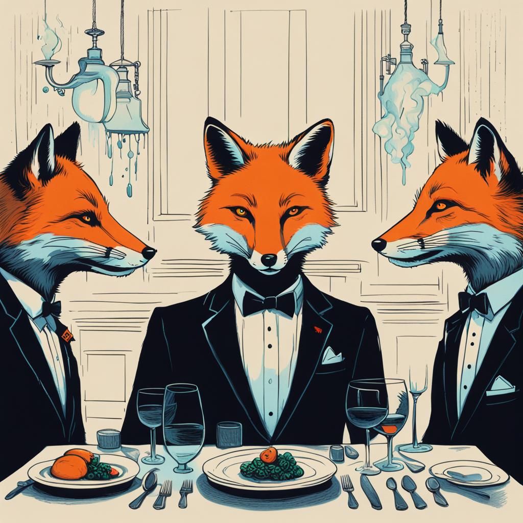 Foxy dinner party