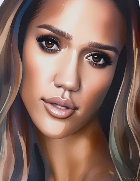 Jessica Alba - AI Generated Artwork - NightCafe Creator