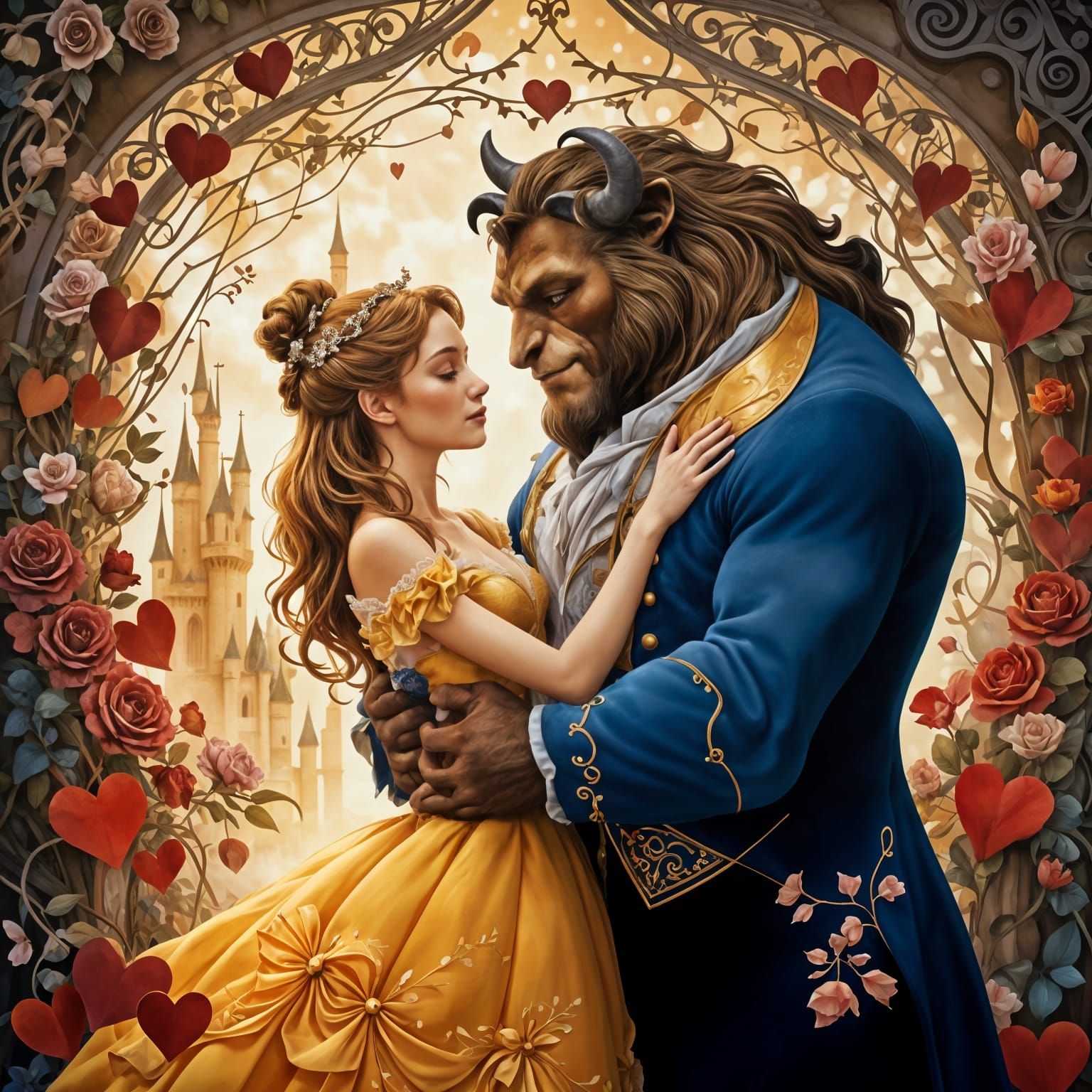 Beauty and the Beast  by @DD