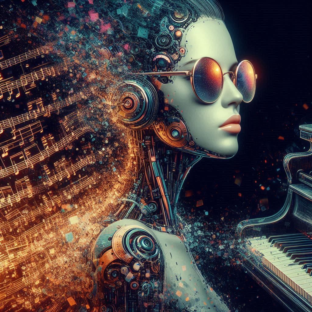 double exposure beautiful fantasy DALL-E 3 portrait landscape..