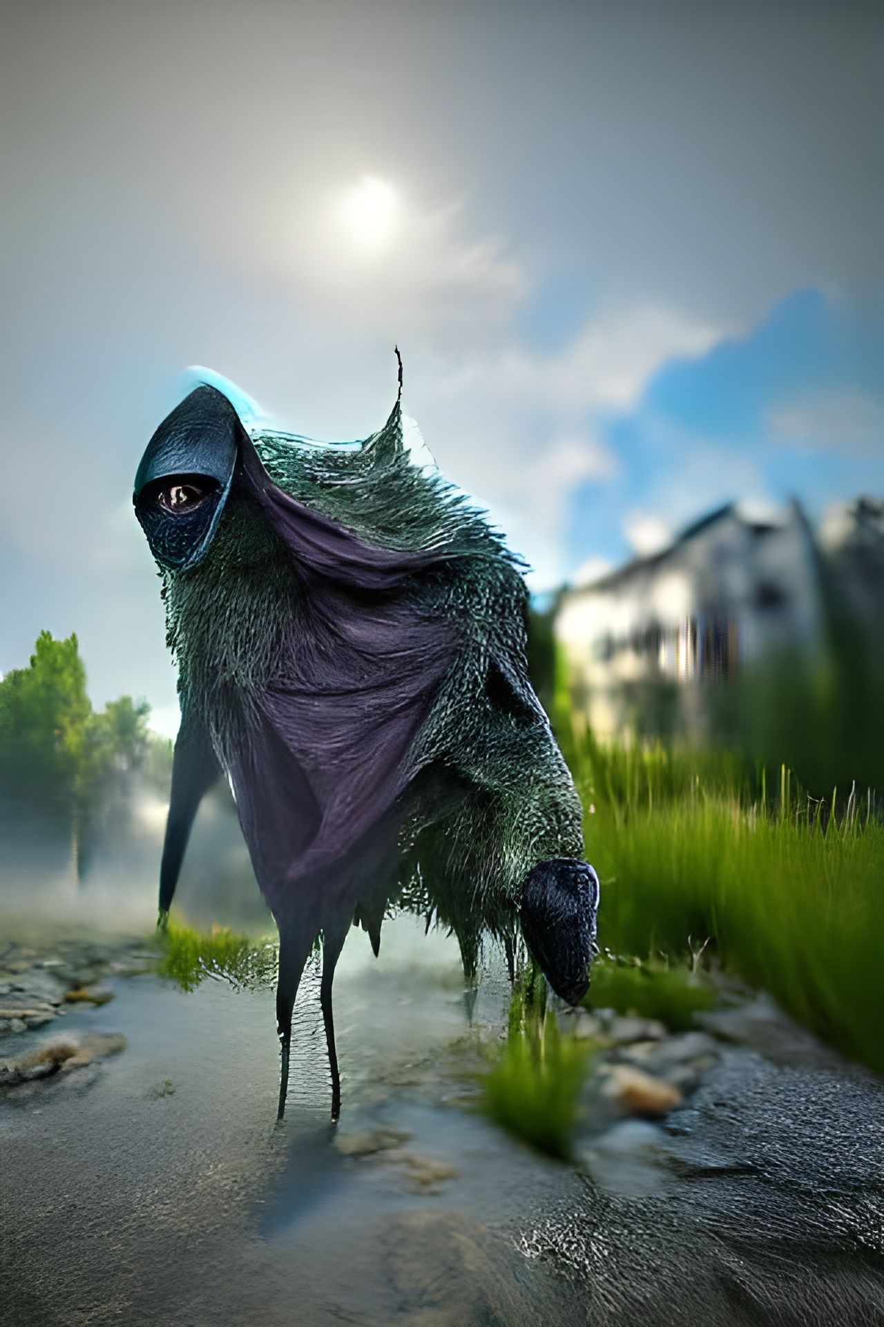 Cloaked monster digital illustration CryEngine 8k resolution - AI ...