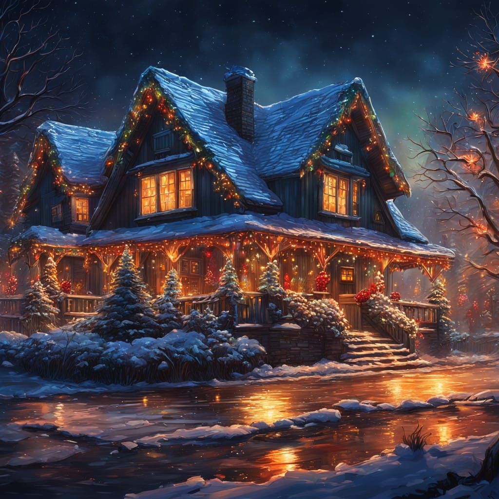 A Christmas Eve nightscape  by @Carefulman