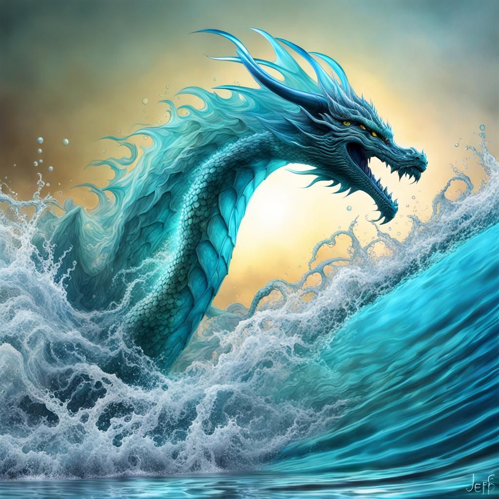 Splash_art HD ultraréaliste et détaillé de l'élémentaire du dragon d ...