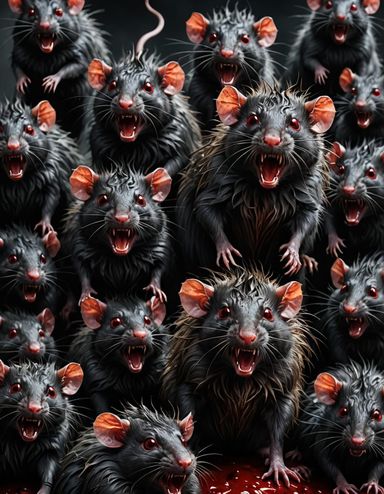 Creepy Rats - AI Generated Artwork - NightCafe Creator