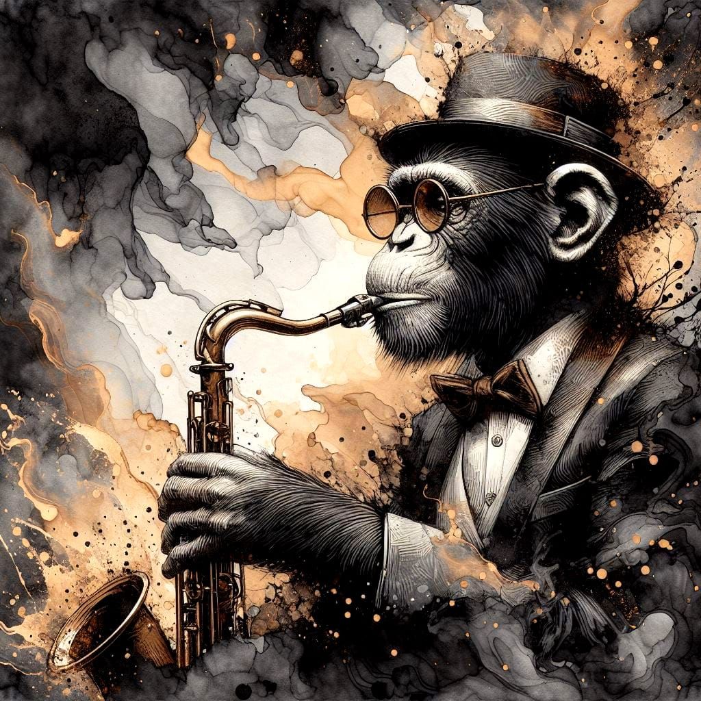 Sax in a jazz band