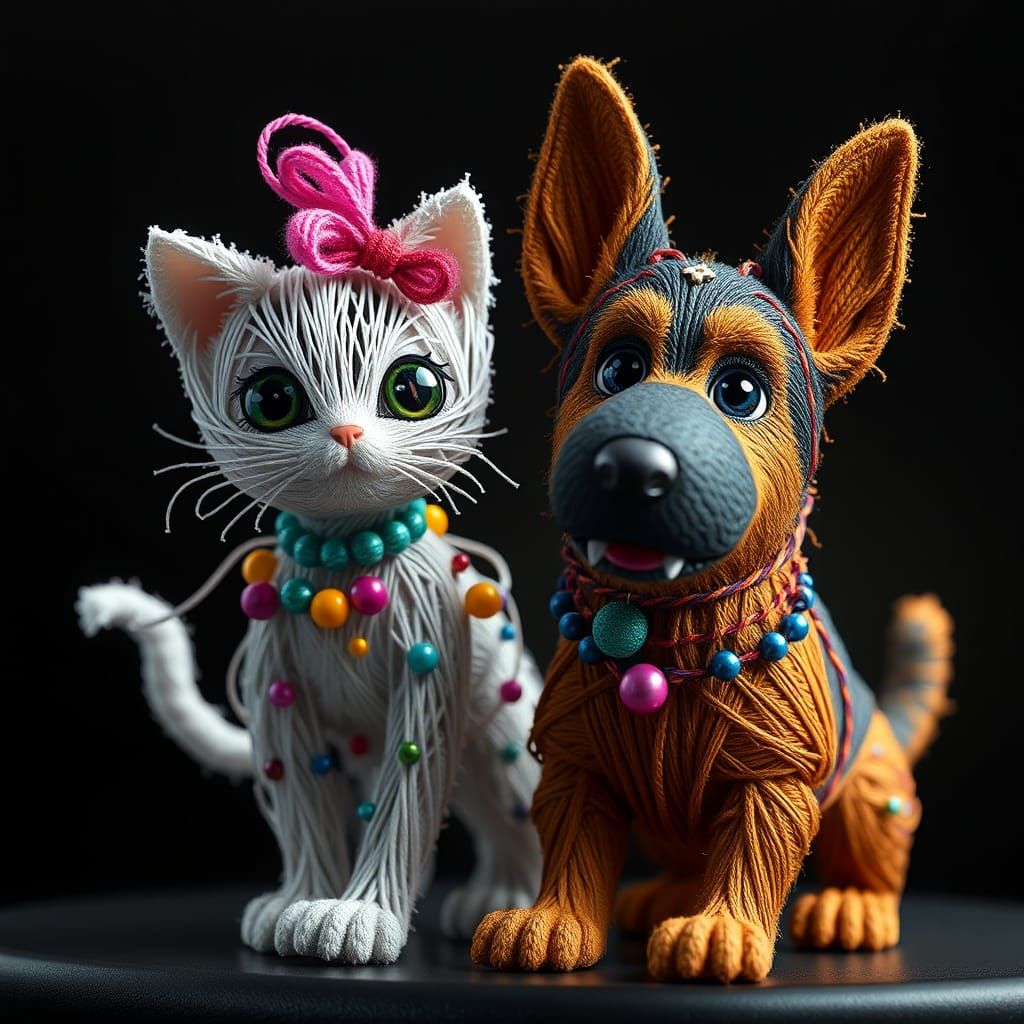 Look mom - we are made of string  by @dinsat