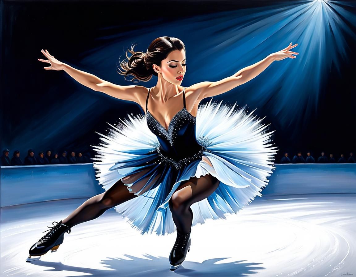 Ice skating competition   by @Owl Lady 