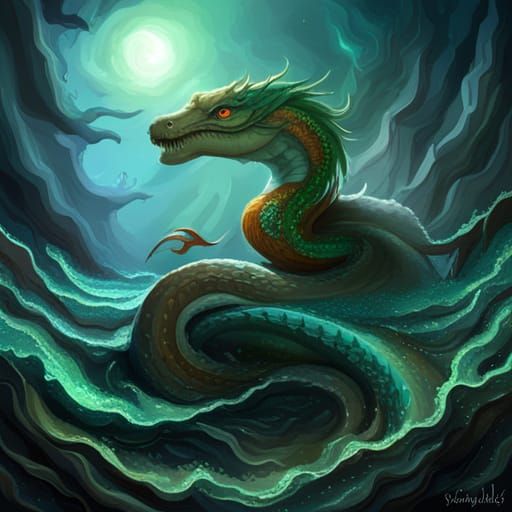 girl sea serpent looks very beautiful is covered in scales instead of ...