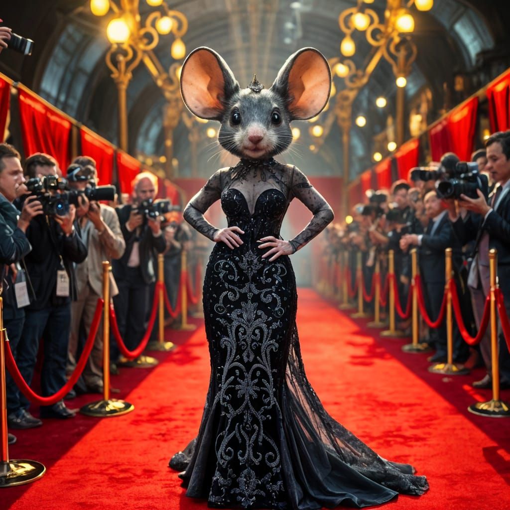 Red Carpet mouse   by @Laurina1995