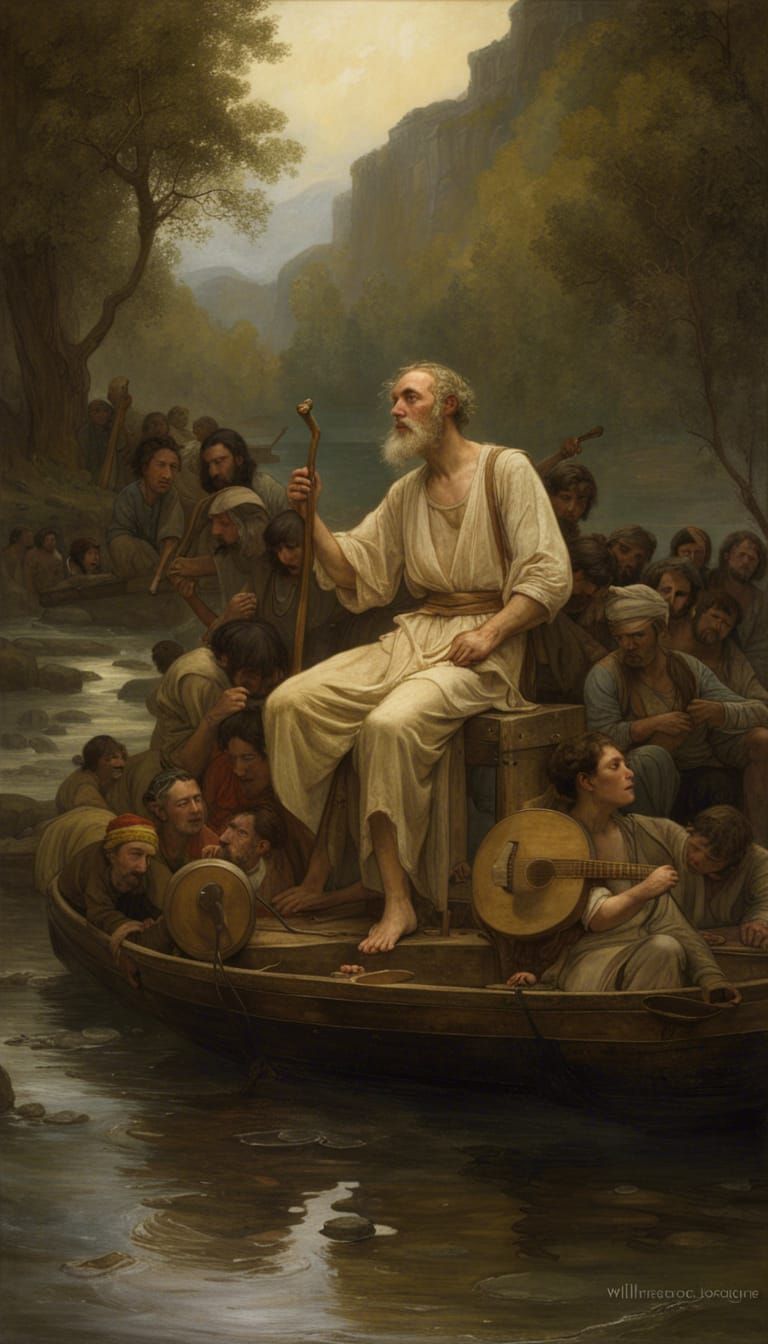 The man in the river sings a song