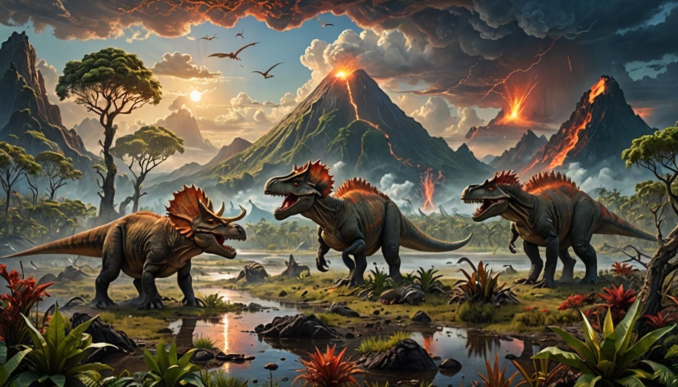 Hard prehistoric life  by @Drescher