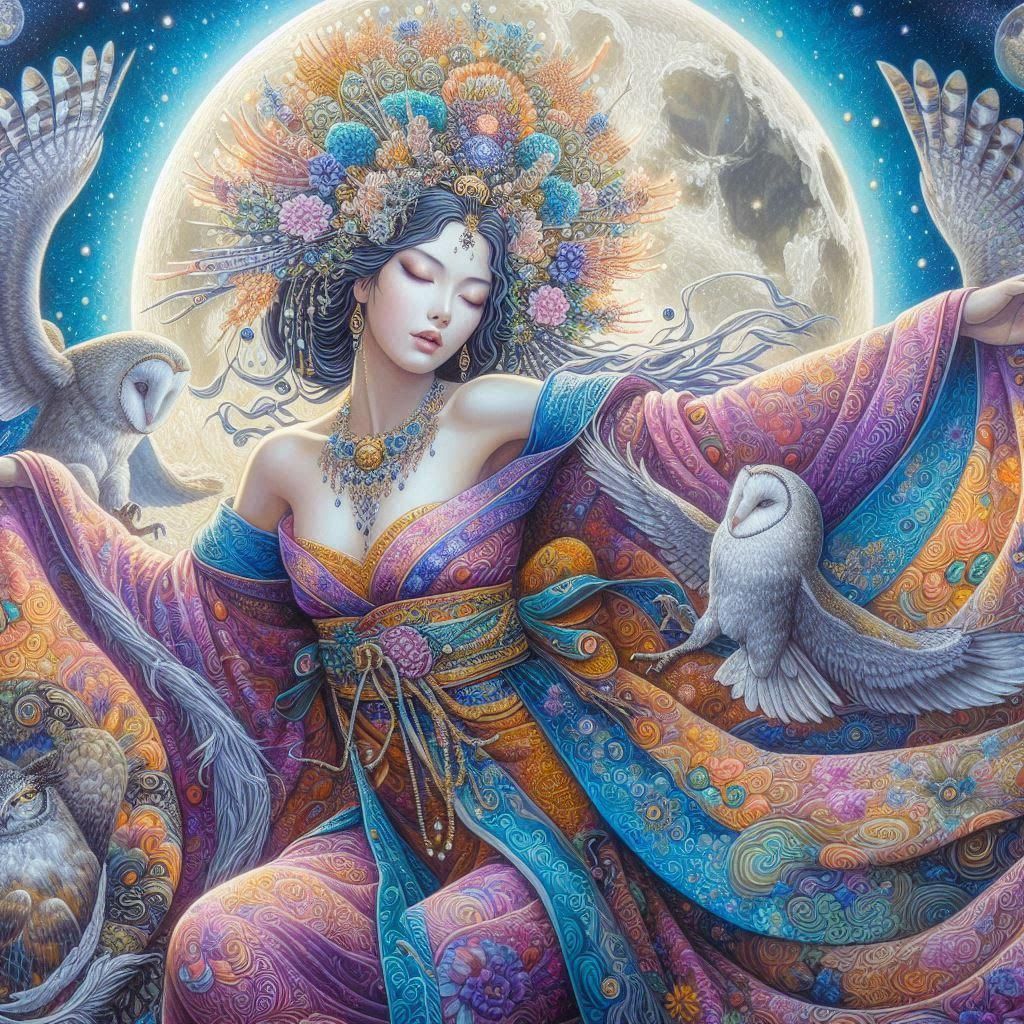 Dalnim, the moon goddess
