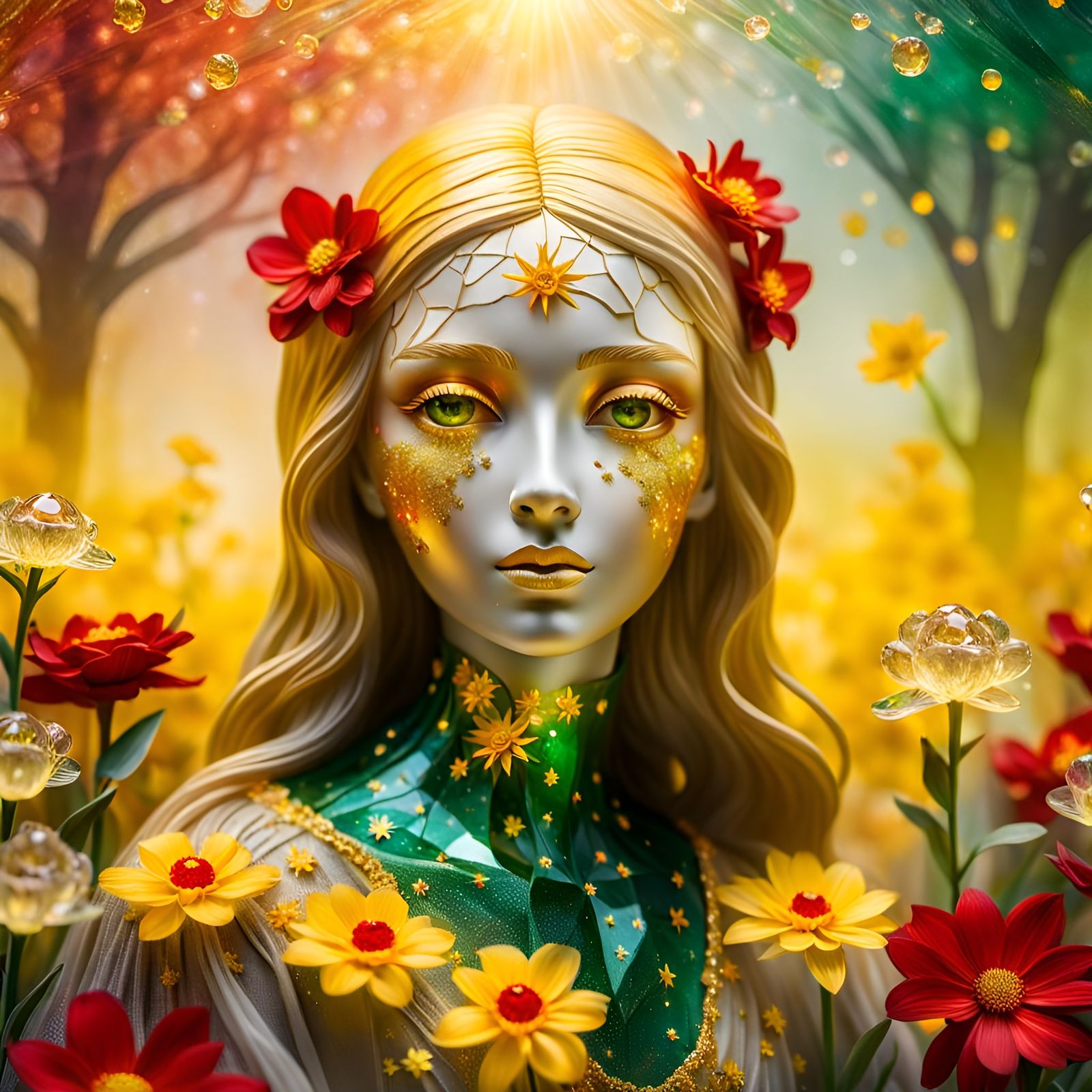 Persephone - Goddess of Spring - AI Generated Artwork - NightCafe Creator