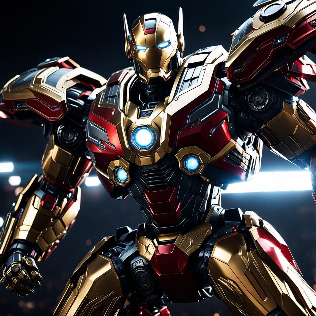 Omni Iron Man, flying - AI Generated Artwork - NightCafe Creator