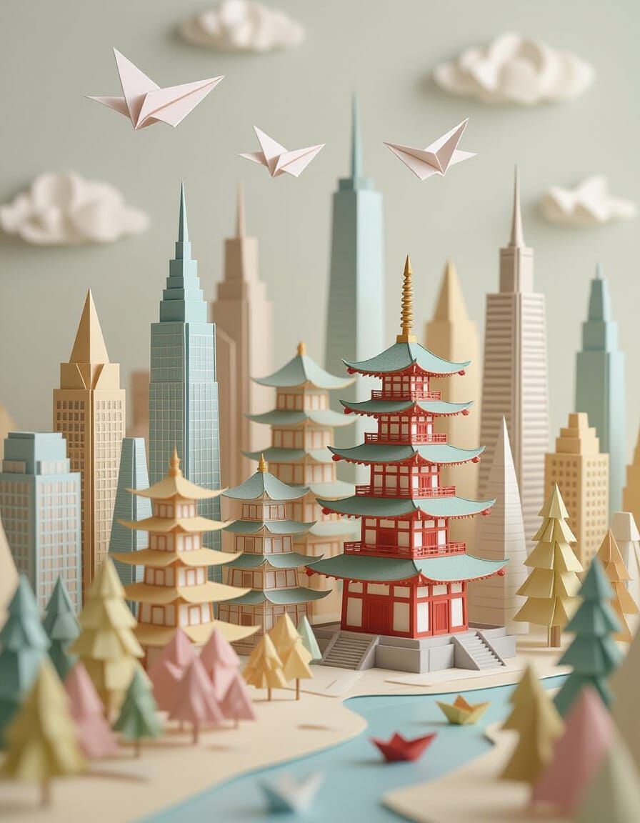 Origami city