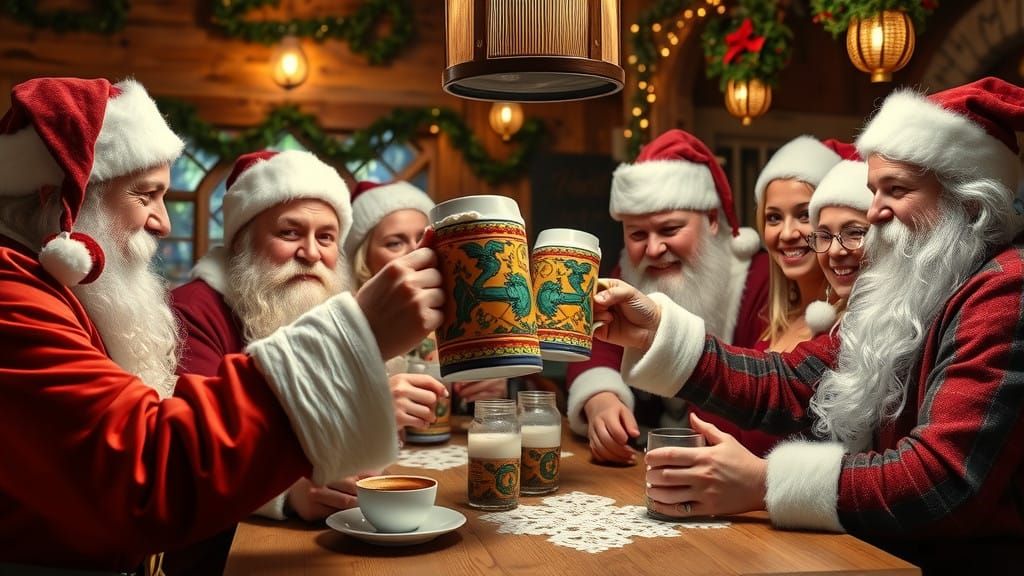 They party before time to go on their rounds