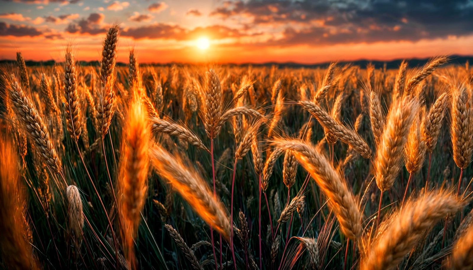 Golden Wheats, Golden Sunset  by @The Leycer