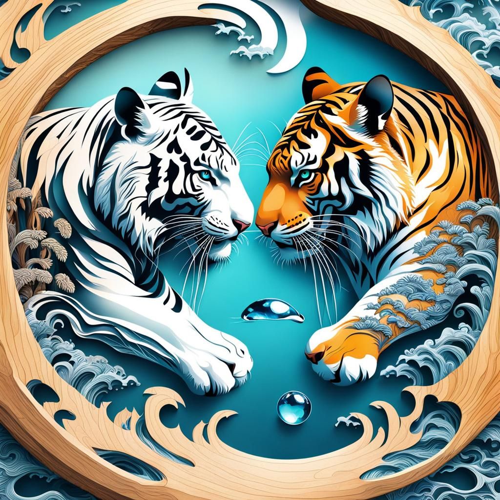 Tiger Duo at Wood's Ring