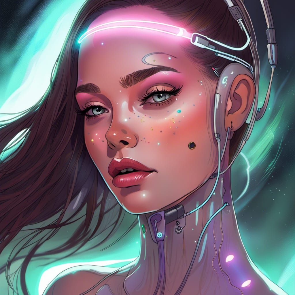 Cyborg Cutie 2 - AI Generated Artwork - NightCafe Creator