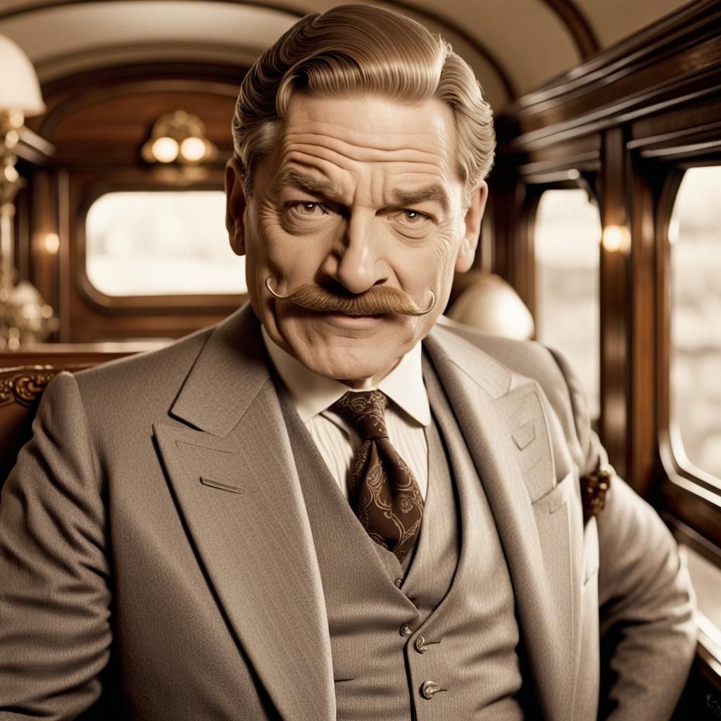 Hercule Poirot on the Orient Express - AI Generated Artwork - NightCafe ...