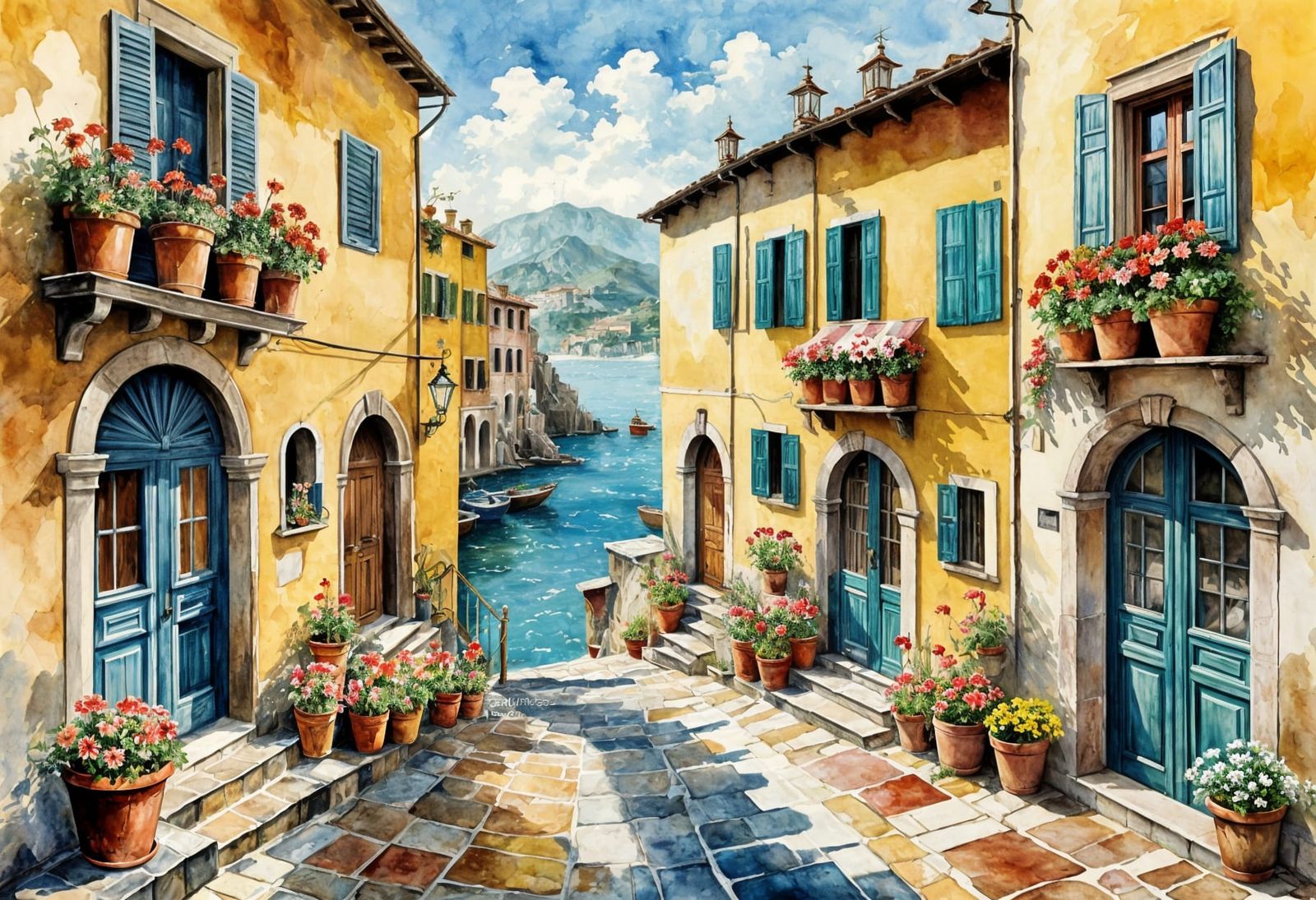 Mediterranean Village  by @Sharonjoy