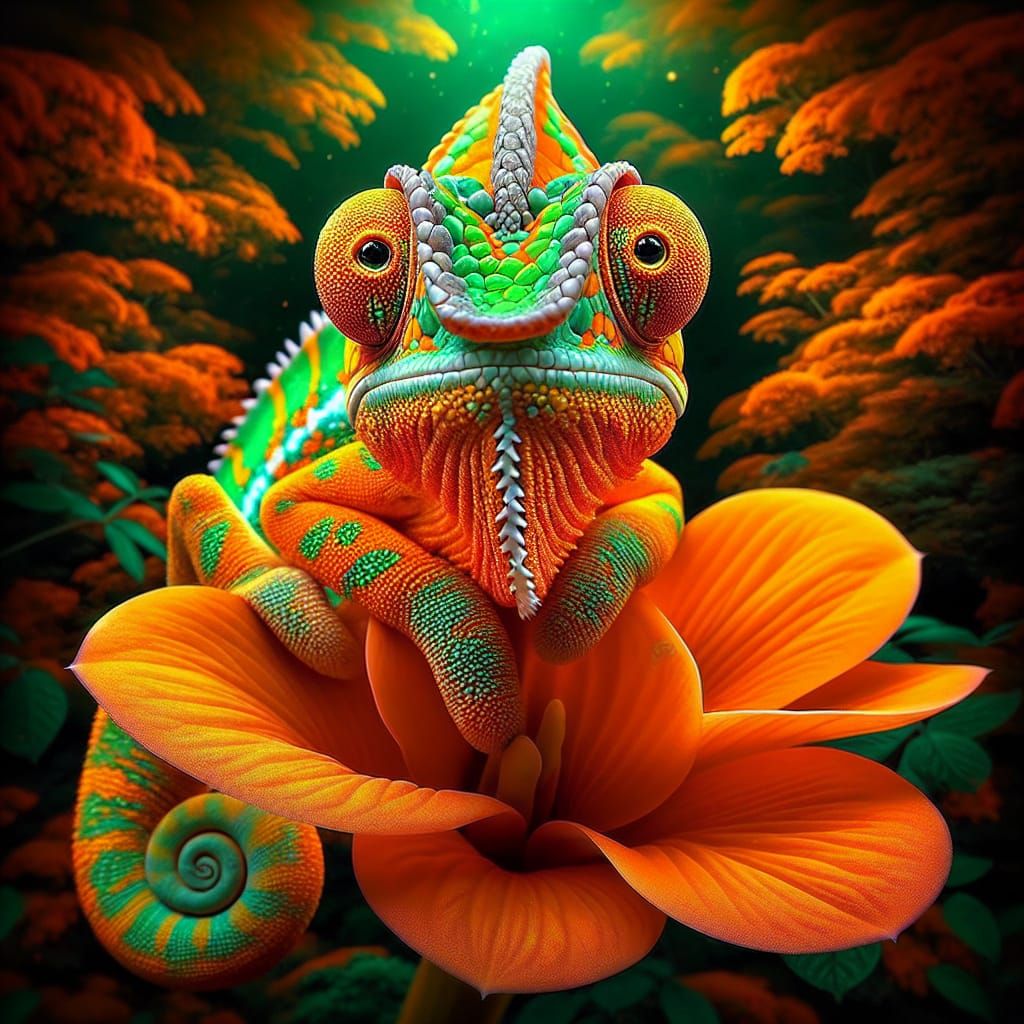 Neon green and orange - not everyone can wear it, but I can.