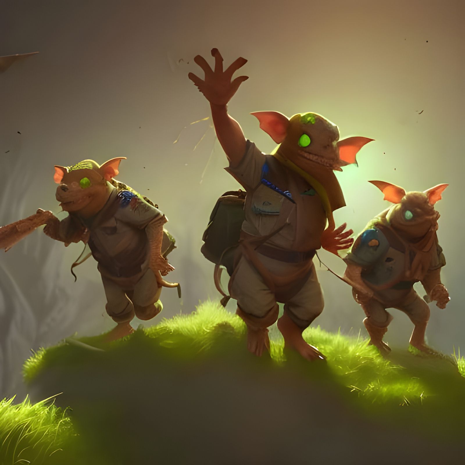 Goblin Scouts - AI Generated Artwork - NightCafe Creator