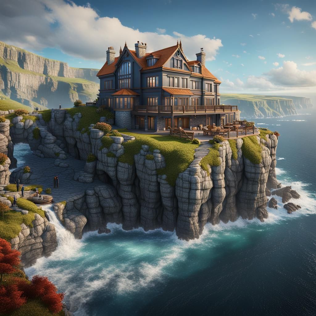 Luxurious vacation home on cliffs of Doher