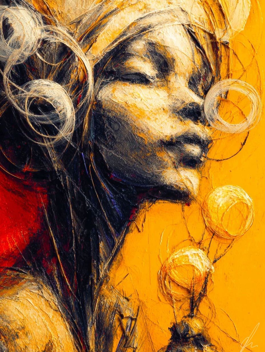 Grunge-Malerei,  Blasen