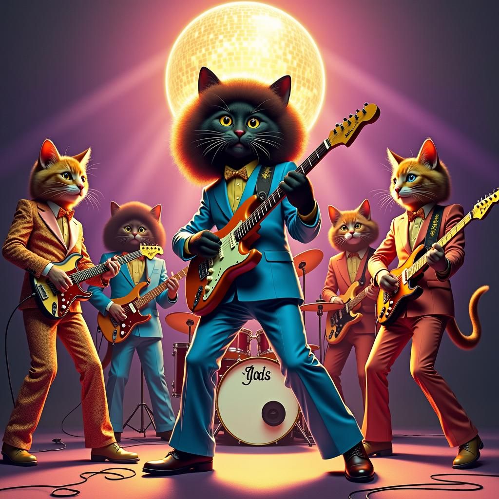 1970 s disco cat band