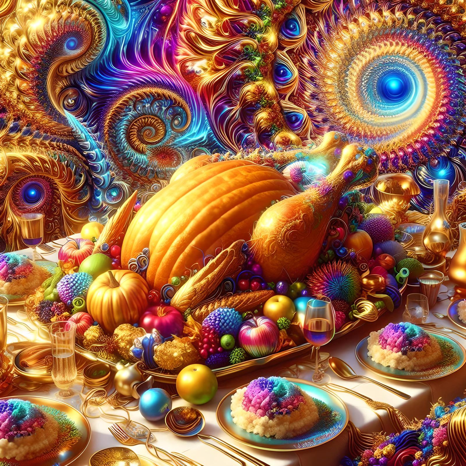 Psychedelic Thanksgiving Dinner