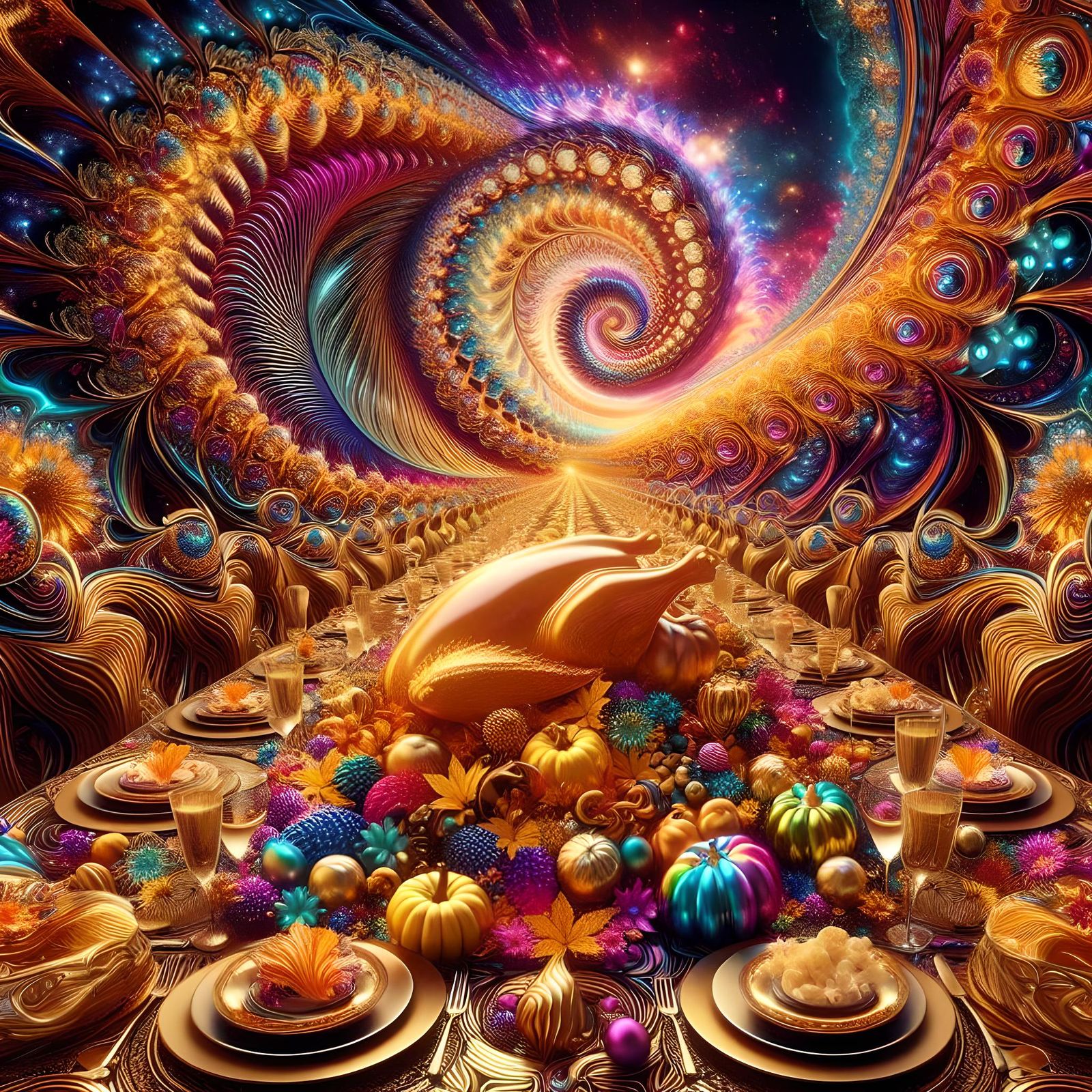 Psychedelic Thanksgiving Dinner