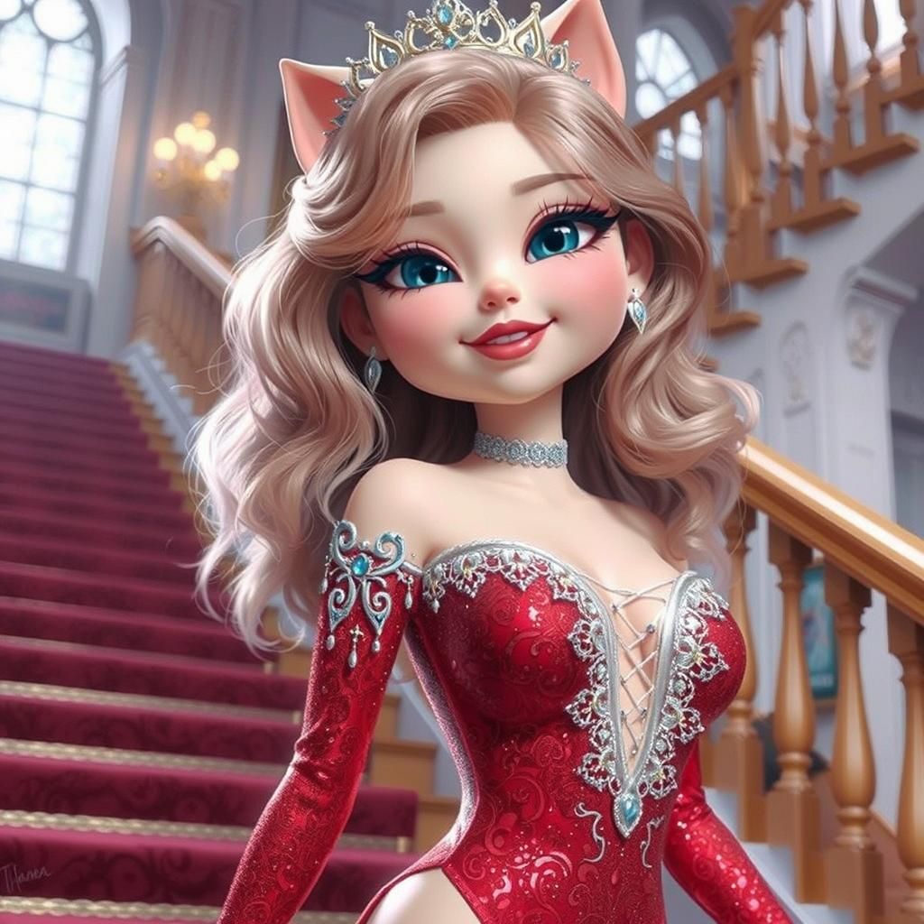 Abstract Red Color Illustration