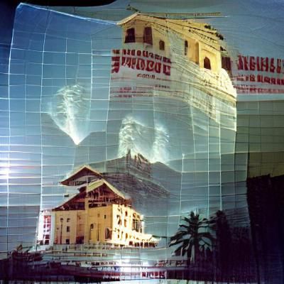 double exposure projection