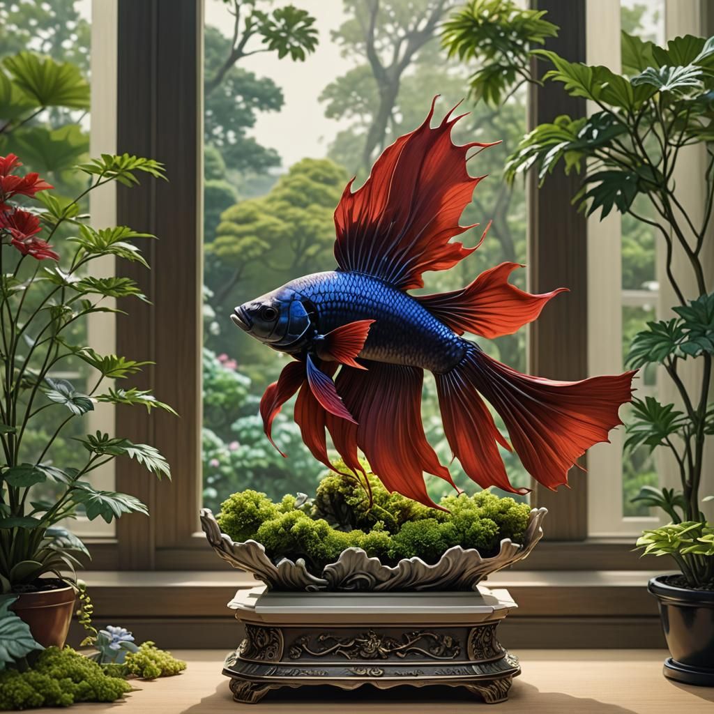 Betta Fish Statue - 3