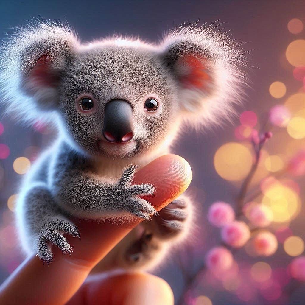 Cute Koala on a little pinkie!!!
