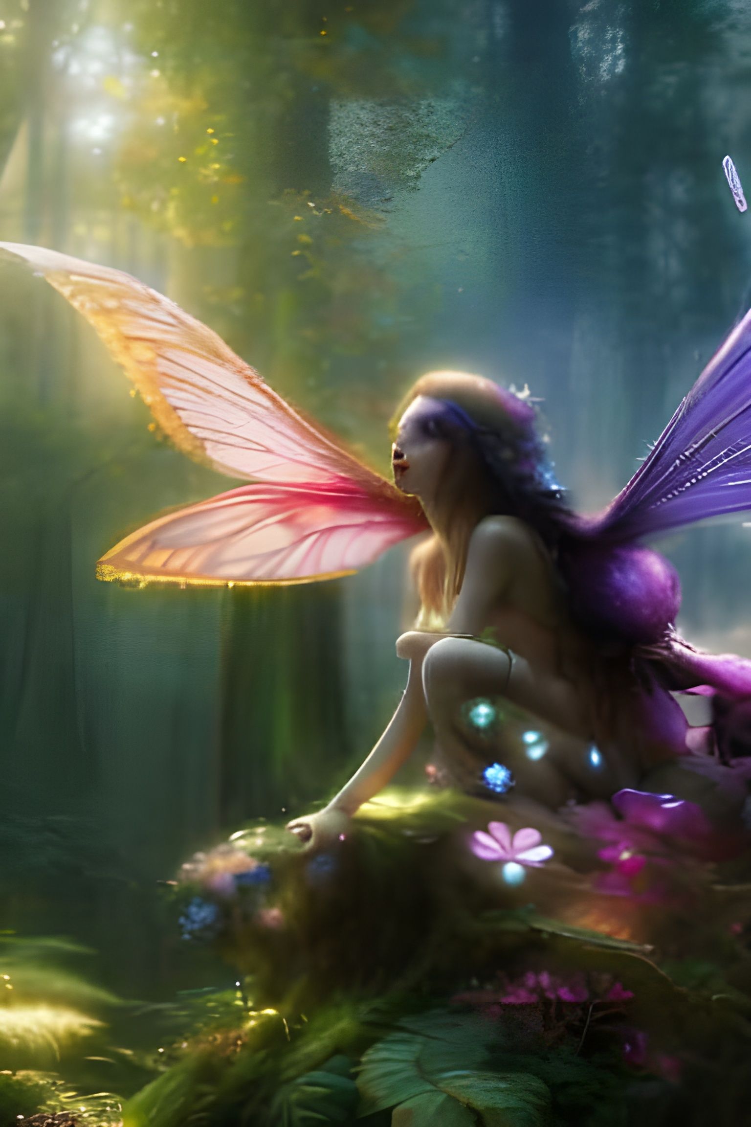 The Faerie Expedition 4 - Flowers of Light - AI Generated Artwork ...