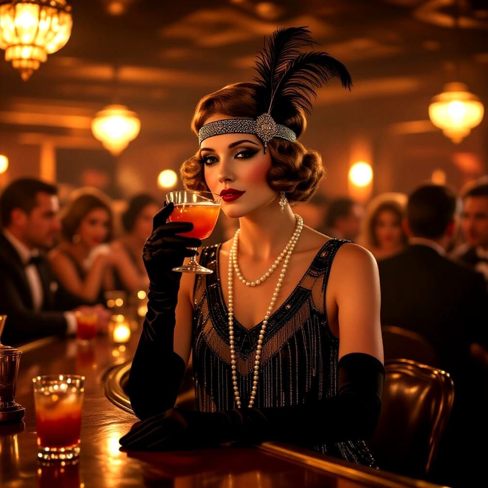   Prohibition and Pearls :A Jazz Widow's Toast  by @Alison Mary