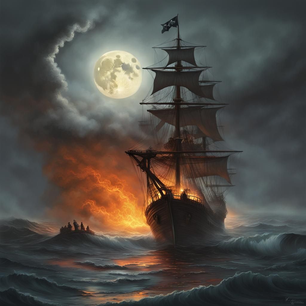 Pirate Fire  by @DeviousPenguin