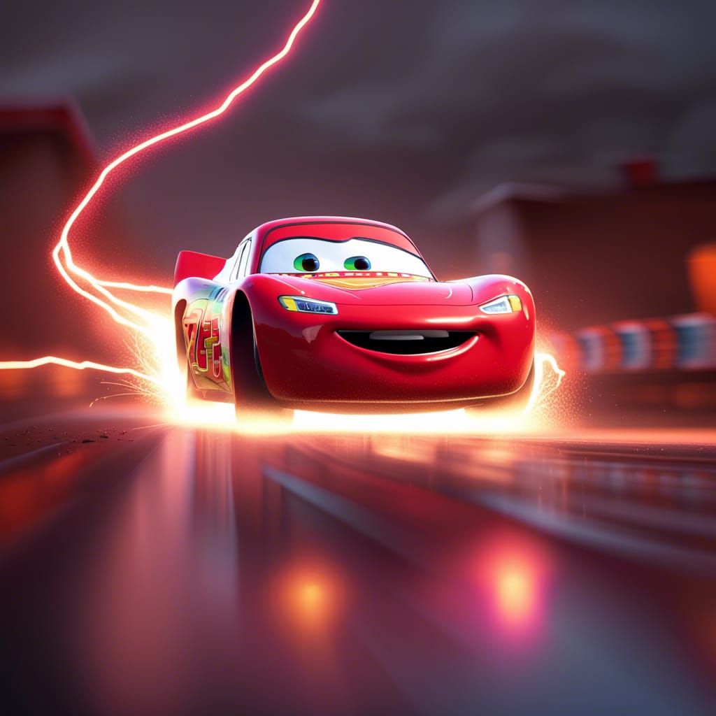 Lightning McQueen - AI Generated Artwork - NightCafe Creator