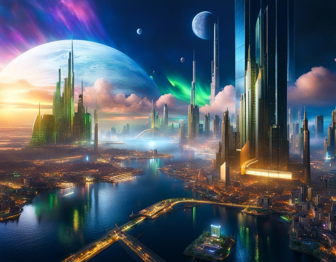 Utopian World - AI Generated Artwork - NightCafe Creator