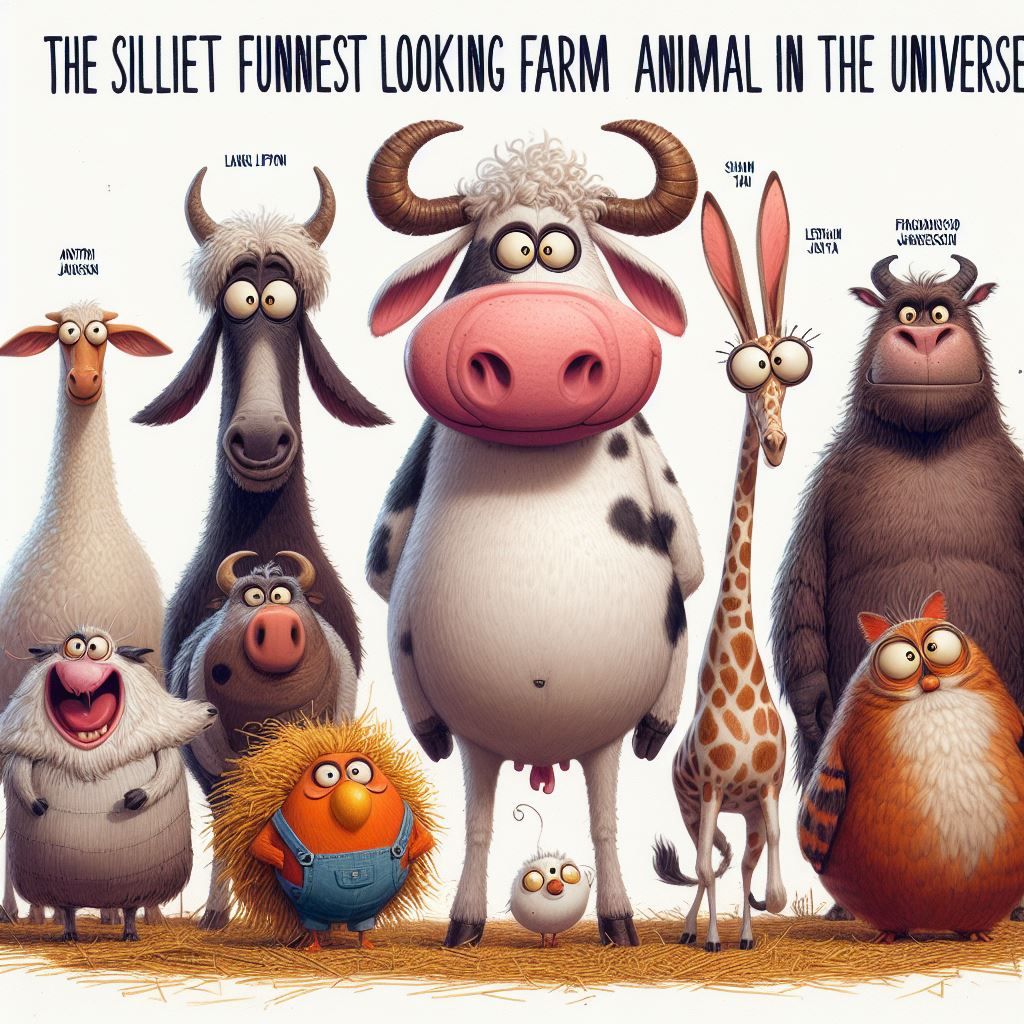THE SILLIET FUNNEST LOOKING FARM ANIMAL IN THE UNIVERSE