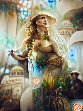 The Goddess Morrígan in the style of Alphonse Mucha. 8k reso...
