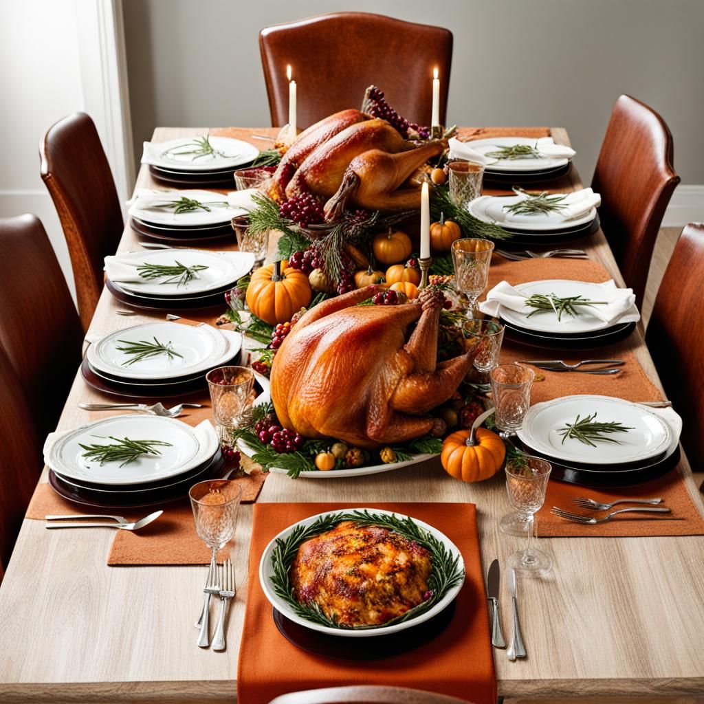 Thanksgiving table  by @Fuchsia23