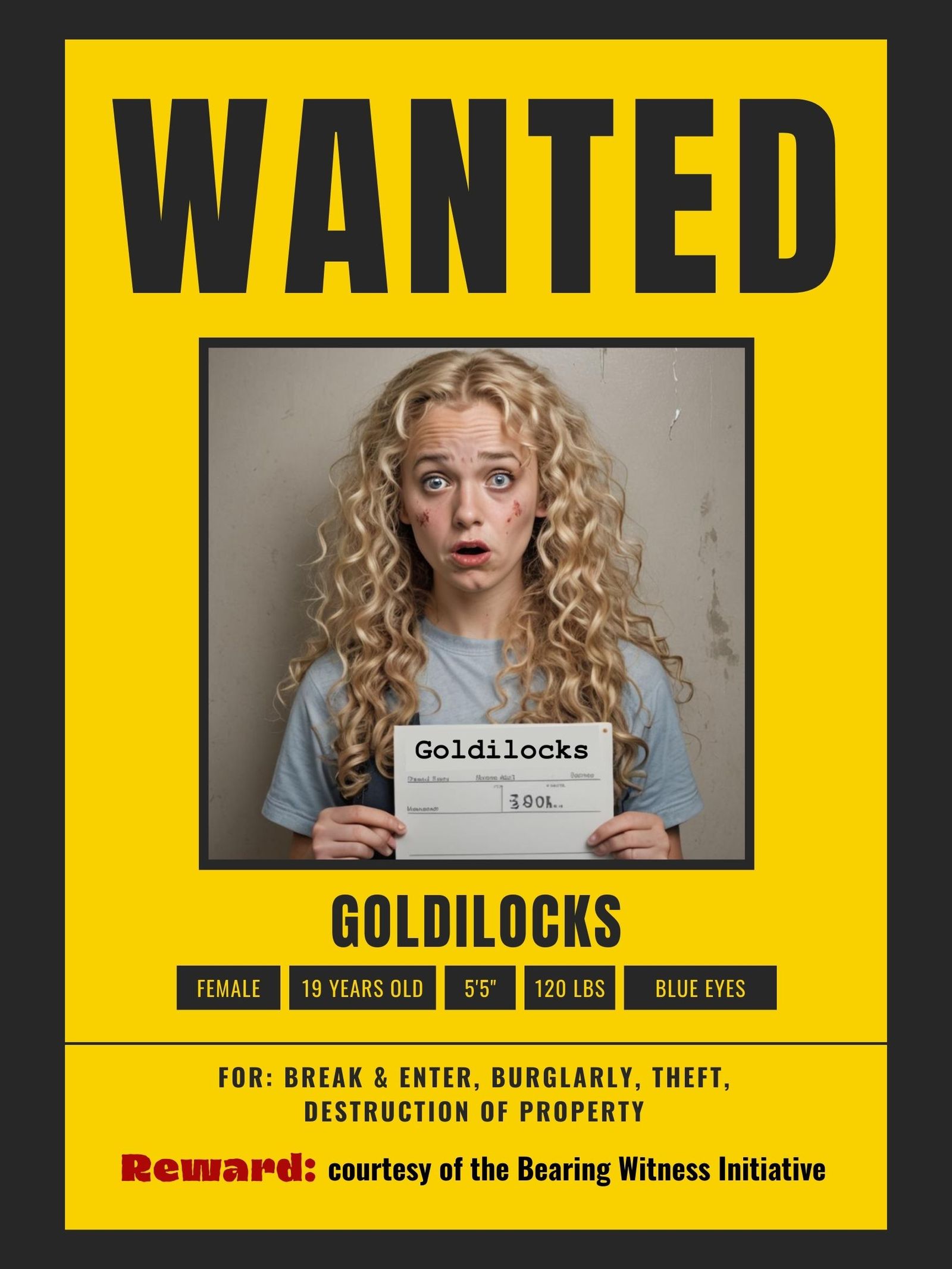 Wanted Goldilocks