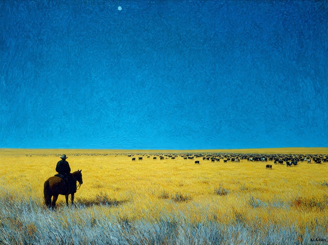 The South End of North Bound Cows